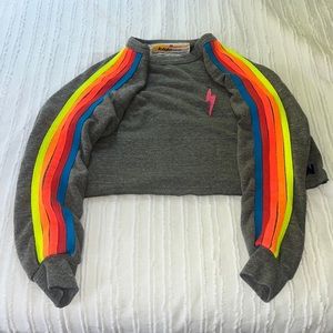 Aviator Nation Cropped Crew Sweatshirt SOLD OUT ON WEBSITE